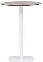 Hioshop Milano tuintafel bartafel Ø70 wit. - Foto 2