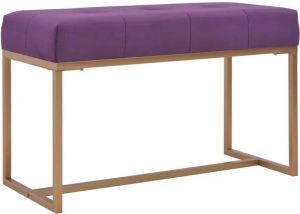 VidaXL Bankje 80 cm fluweel paars