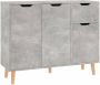 VidaXL -Dressoir-90x30x72-cm-bewerkt-hout-betongrijs - Thumbnail 2