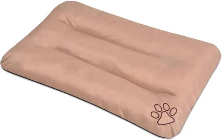 VIDAXL hondenmatras maat XXL beige 115x70x12cm