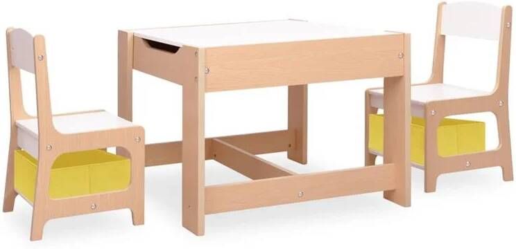 VidaXL Kindertafel Met 2 Stoelen Mdf