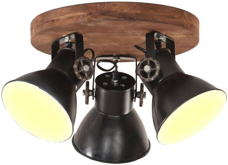 VidaXL Plafondlamp industrieel 25 W E27 42x27 cm zwart