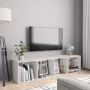 VidaXL Prolenta Premium Boekenkast|tv-meubel 143x30x36 cm hoogglans wit - Thumbnail 2