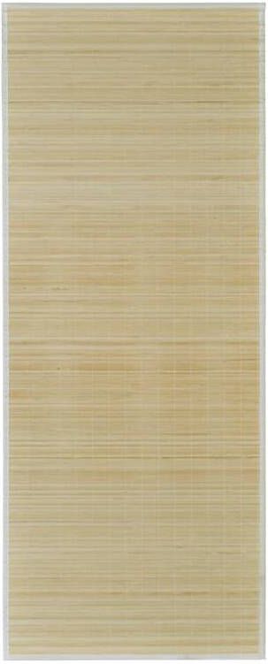 VidaXL Rechthoekige bamboe mat 80 x 200 cm (Neutraal)