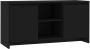 VidaXL -Tv-meubel-102x37 5x52 5-cm-spaanplaat-zwart - Thumbnail 2
