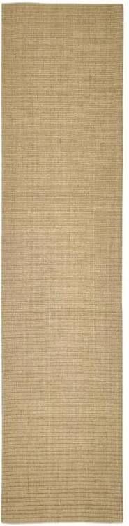 VidaXL Vloerkleed 80x350 cm natuurlijk sisal