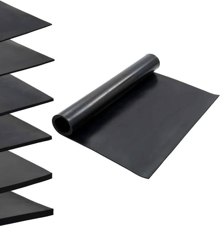 VidaXL Vloermat anti-slip 8 mm 1 2x2 m rubber glad