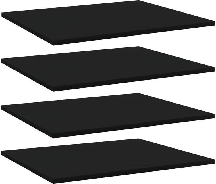 VidaXL -Wandschappen-4-st-60x50x1 5-cm-spaanplaat-zwart