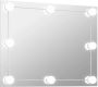 VidaXL -Wandspiegel-zonder-lijst-met-LED-lampen-rechthoekig-glas - Thumbnail 2