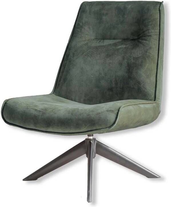 Vtw Living Fauteuil Draaifauteuil Velvet | Fluweel Olijf Groen
