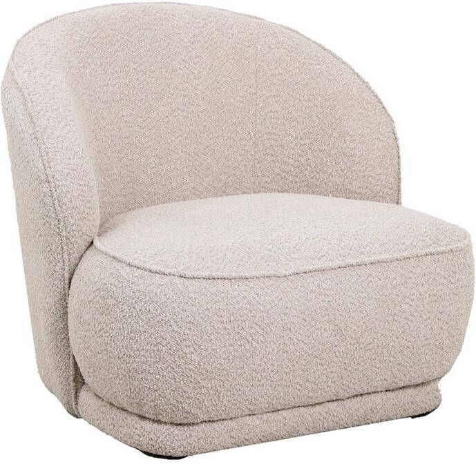Vtw Living Fauteuil in stof Bouclé Zand Beige 78 x 81 x 74 cm