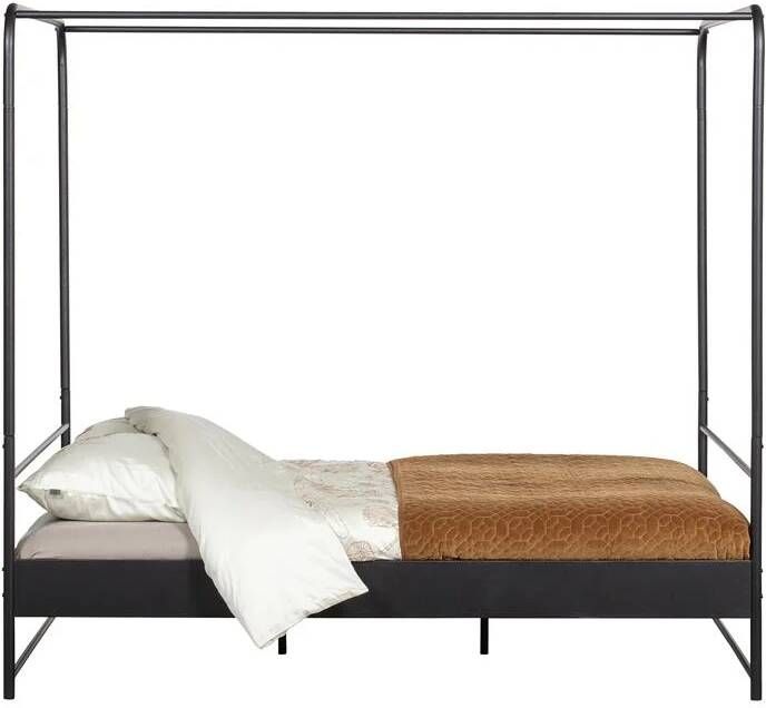 Vtwonen | Bunk Hemelbed Metaal Zwart 160x200cm | Slaapkamer meubels | Ledikant - Foto 2