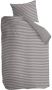 Vtwonen Comfy Stripe Dekbedovertrek Eenpersoons 140x200 220 cm Grey - Thumbnail 2
