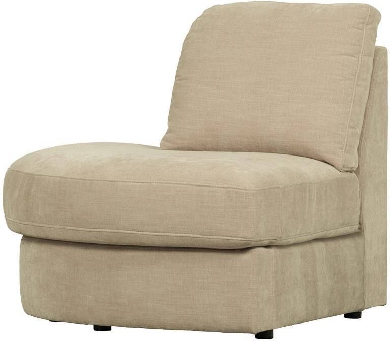 Vtwonen Family 1-Zits Bank Element Ronde Hoek Links Polyester Zand
