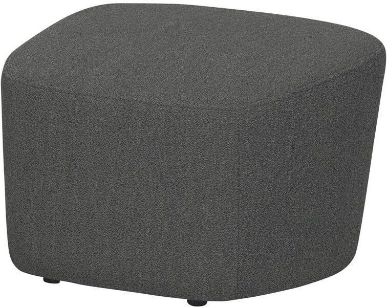 Vtwonen Lofty Hocker Bouclé Staalgrijs 41x62x48