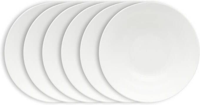 Vtwonen Pastaborden Wit Diepe Borden Set van 6 25.5cm
