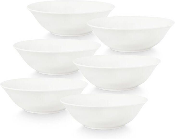 Vtwonen Saladekommen Kommen Wit 23cm Set van 6 schalen