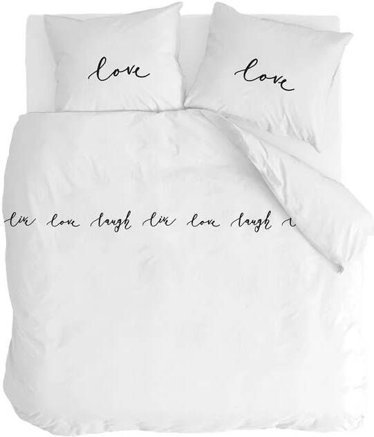 Walra Dekbedovertrek Lively Love 200x220 100% Katoen (BCI) Wit