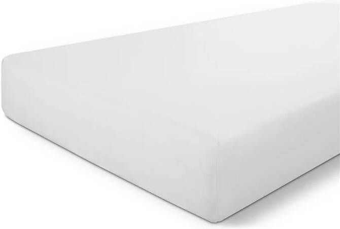 Walra Hoeslaken Crispy Cotton 160x220 100% Katoen Wit