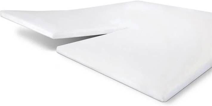 Walra Hoeslaken Splttopper Jersey Wit-Lits-jumeaux (180x220 cm)