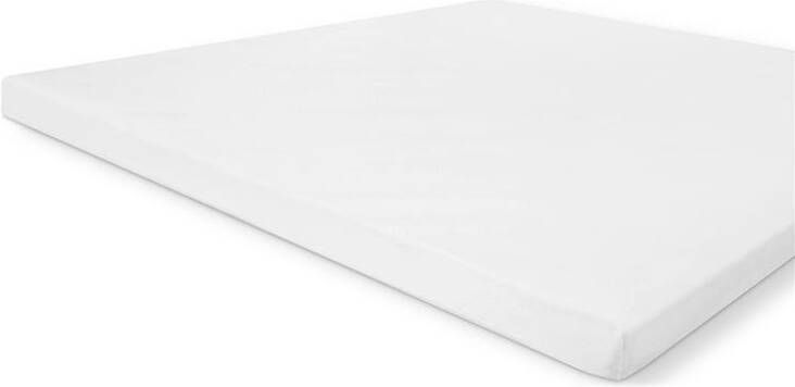 Walra katoenen molton hoeslaken topmatras Wit