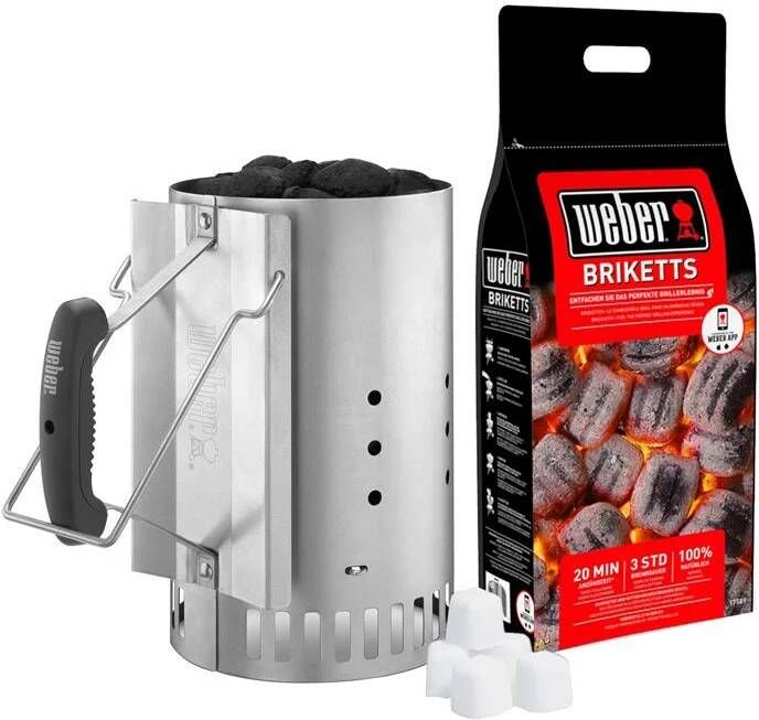 Weber Briketten Starters Accessoires voor Houtskoolbarbecues BBQ brandstoffen - Foto 2