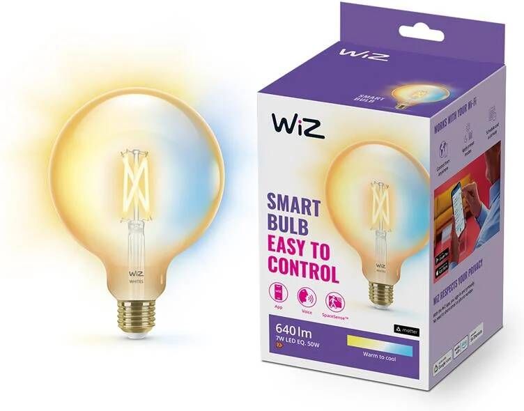 WiZ Connected WiZ Smart Filament lamp Globe XL Warm tot Koelwit Licht E27