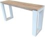 Wood4You Side Table Enkel Steigerhout 180 Cm Bijzettafel Zwart Eettafels - Thumbnail 2