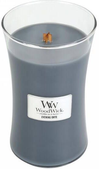 Woodwick Large Hourglass geurkaars Evening Onyx Tot 130 branduren