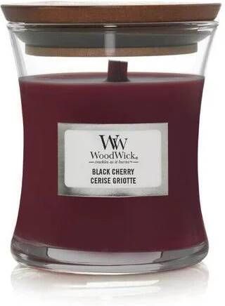 Woodwick Geurkaars Medium Black Cherry 11 cm ø 10 cm