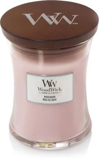 Woodwick Geurkaars Medium Rosewood 11 cm ø 10 cm