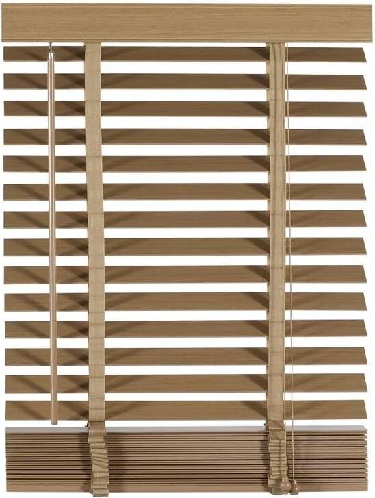 Woonexpress Jaloezie Hout Naturel Hout 80x130x5cm (BxHxD)