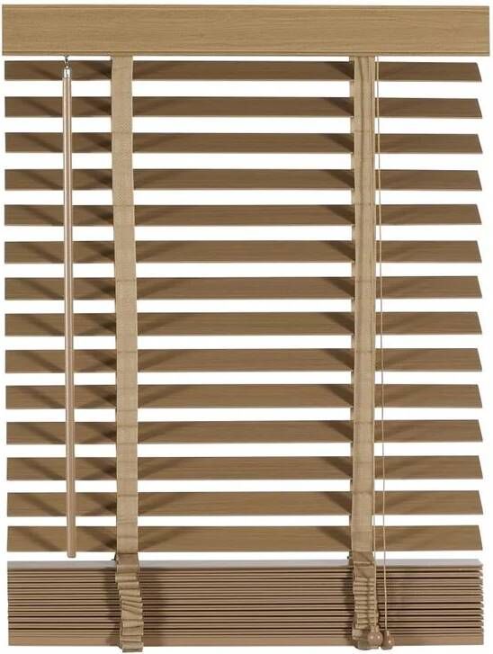 Woonexpress Jaloezie Hout Beige Hout 80x130x5cm (BxHxD)