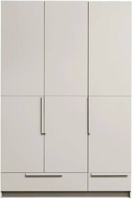 WOOOD | Pure 3-deurs hang legkast splitdeur grenen dust | Slaapkamerkasten | Linnenkast