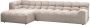 Woood Allure Chaise Longue Bank Links Polyester Naturel-79x324x165 - Thumbnail 1