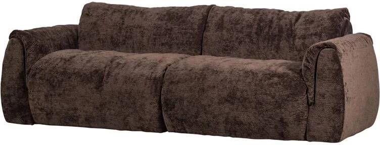 WOOOD | Baggy 2-zitsbank 3d chenille donkerbruin | Zitmeubels woonkamer | 2-zitsbank