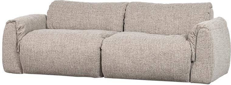 WOOOD | Baggy 2-zitsbank geweven stof naturel melange | Zitmeubels woonkamer | 2-zitsbank