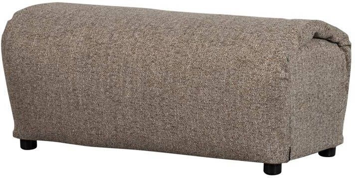 Woood Baggy Hocker Geweven Stof Bruin Melange 45x91x51