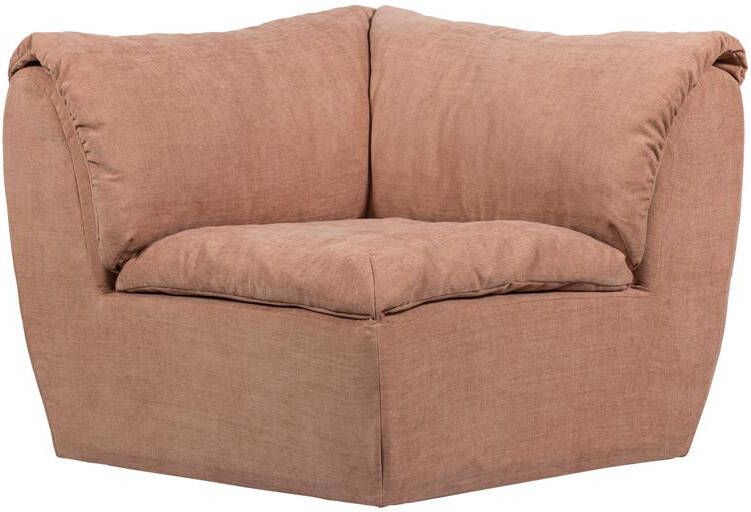 Woood Baggy Hoekelement Geweven Chenille Oudroze 81x96x96