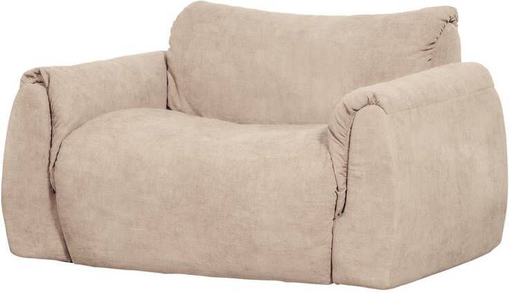 WOOOD | Baggy loveseat geweven chenille zand | Zitmeubels woonkamer | Loveseat