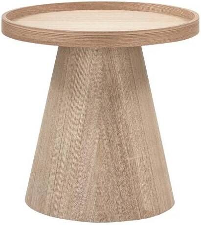 Maud bijzettafel conisch hout naturel 38xØ39cm