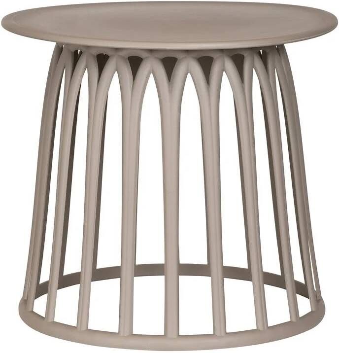 WOOOD Outdoor Bijzettafel Boy 50cm Taupe Rond