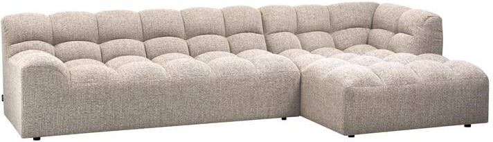 Woood Chaise Longue Rechts Allure Polyester Naturel 79x324x165