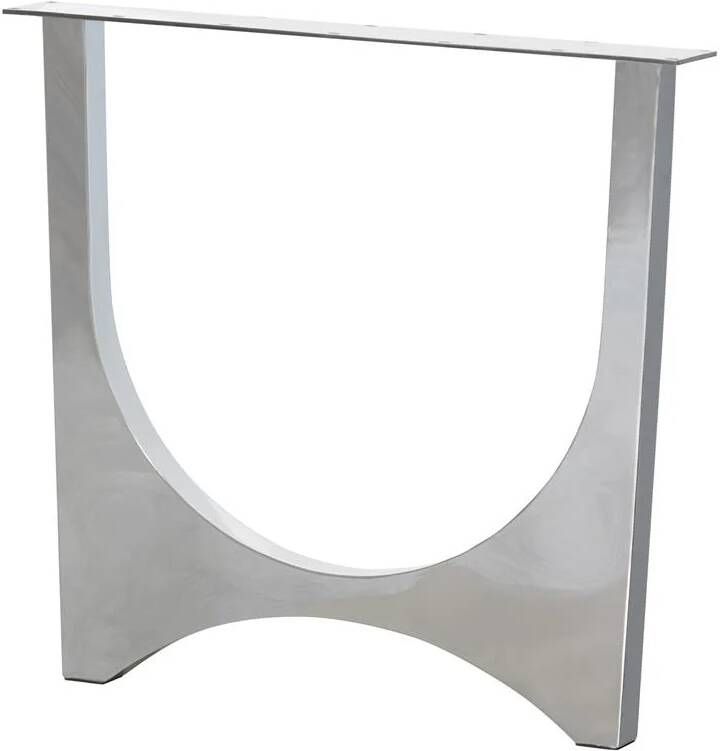 Woood design tafelpoot Zaandam Metaal Chrome 1 stuks 72x79x10