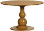 WOOOD Ronde Eettafel Blanco Mangohout 120cm Honing Geel - Thumbnail 1