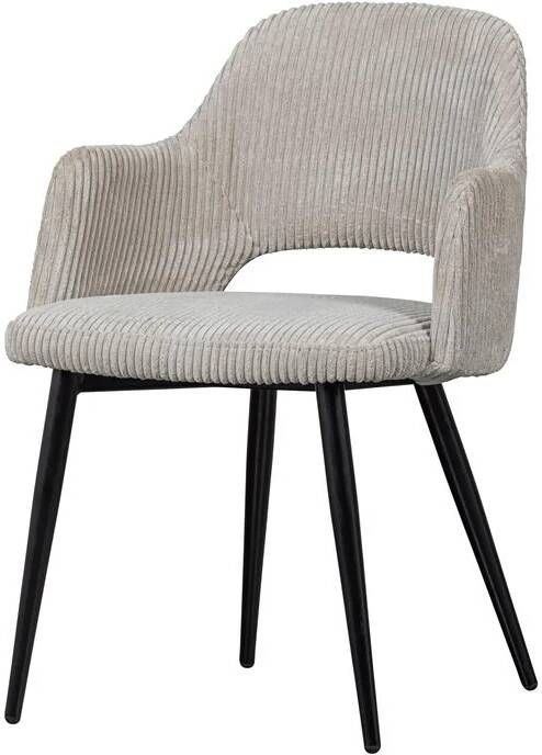 Ferdy Eetkamerstoel Grove Rib Pearl