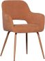 WOOOD Eetkamerstoel Jenny gepolsterd 4-poots onderstel h 80 cm x b 58 cm (set 2 stuks) - Thumbnail 1