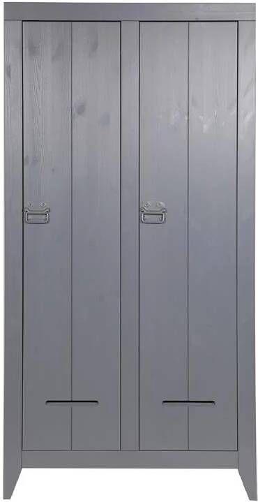 WOOOD | Kluiskast Geborsteld Steel Grey | Woonkamer meubels | BergkastKast - Foto 2