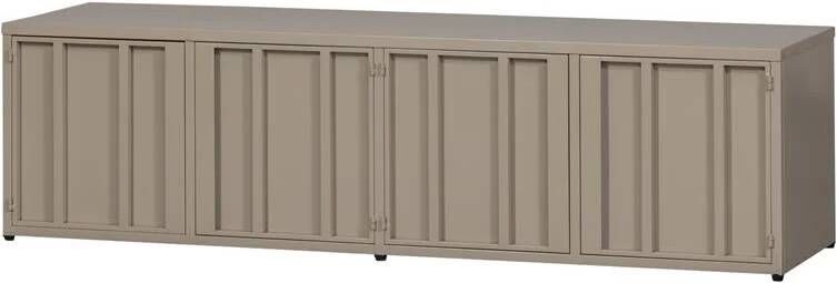 WOOOD | Level tv-meubel metaal zand 44x160cm | Woonkamer meubels | Tv-dressoir | Tv-meubel