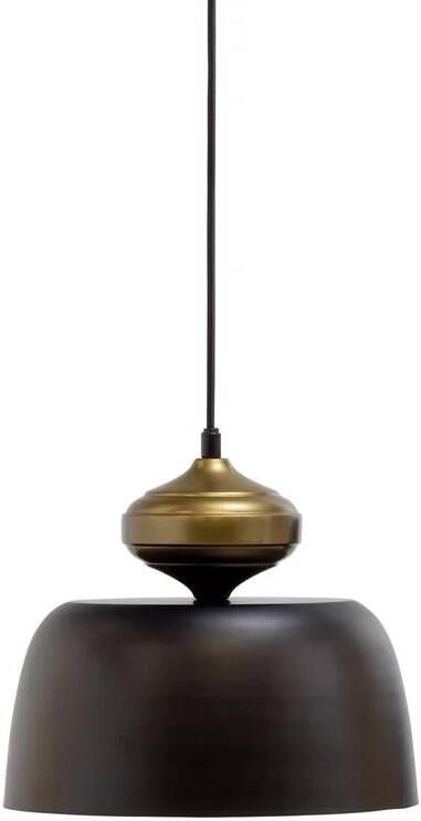 Woood Exclusive Linne Hanglamp Metaal Zwart 34x31x31